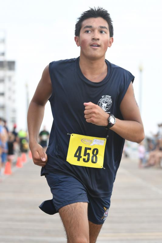 Josh Turek keeps an eye on the spectators.