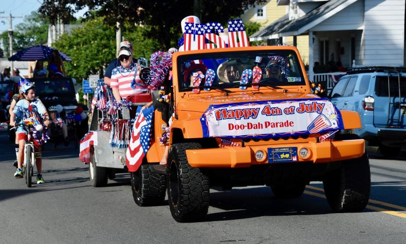 Decorated Jeeps are the most popular vehicles taking part in the annual parade.