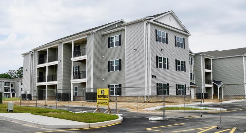 Additional units are under construction at Coastal Tide Apartments, off Plantation Road near Lewes. When completed the complex will have 198 apartments with 32 units in the Sussex County affordable rental program. RON MACARTHUR PHOTOS