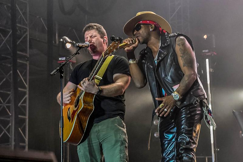 Jimmie Allen is joined in a song by Cape High schoolmate Derek Daisey. They appeared together in Cape’s theater production of “Footloose” in 2004.