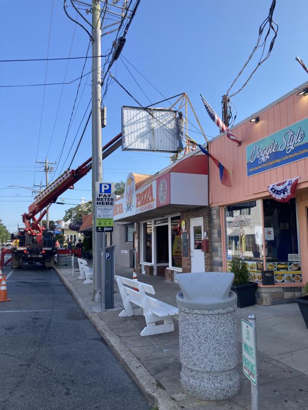 The awning still remains, but the sign is now gone. SUBMITTED PHOTO BY FRANK COLE