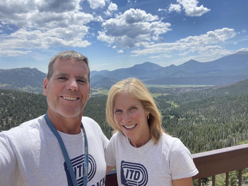 Tim and Monique Bamforth at the top of Estes Park in Rocky Mountain National Park in Colorado. SUBMITTED PHOTO