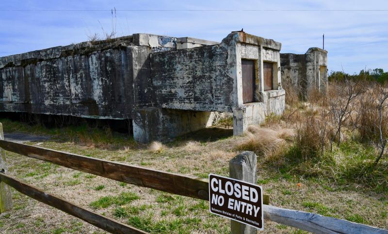 Battery Herring is off limits to the public. During its use as an artillery battery at Fort Miles, it was covered by sand. It was also used by the U.S. Navy during the Cold War years. RON MACARTHUR PHOTOS