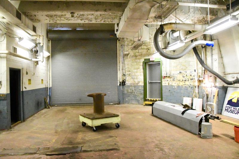 This large room in Battery Smith once housed one of two 16-inch guns, which were the largest at Fort Miles.