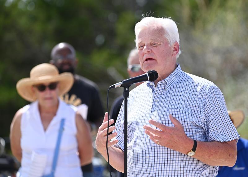 Former Mayor Ted Becker talks about the city’s efforts to establish the Lewes African American Heritage Commission in January 2020.