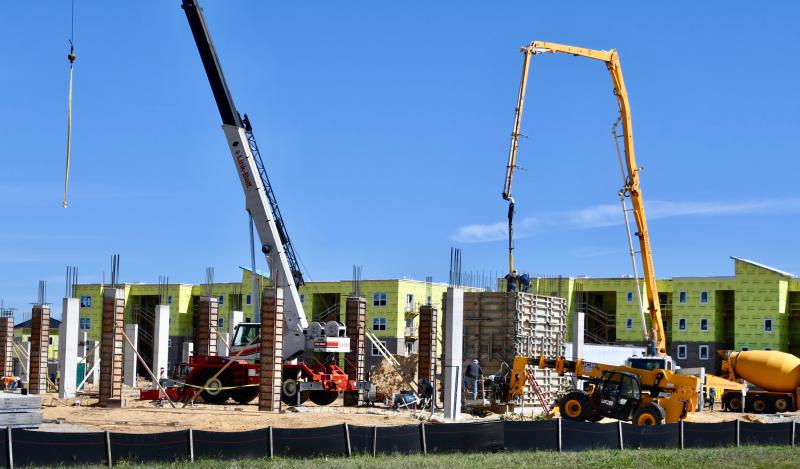 Sussex County officials have new proposed regulations to entice developers to build affordable units in their complexes, such as the Sea Glass Apartments being constructed off Route 24 between Lewes and Rehoboth Beach. The complex is not part of the county rental program.