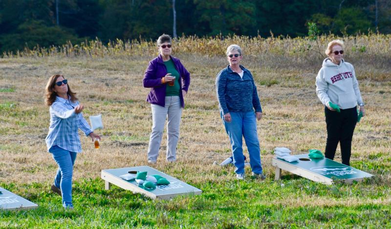What’s a Sussex County event without some corn hole competition?