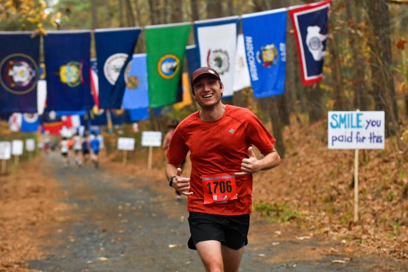 Local runner Andy Gorlich runs 1:33.19 in the half marathon. DAVE FREDERICK PHOTOS