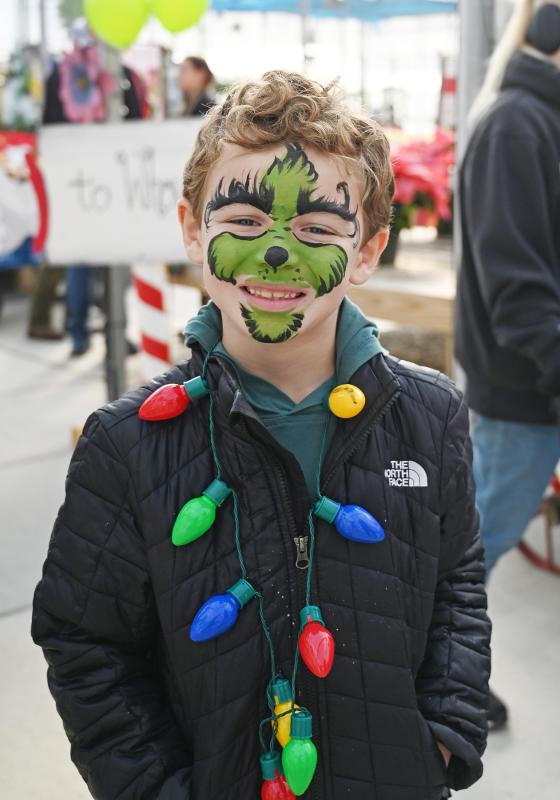 Carson Kenton, 6, is a dead ringer for the Grinch.