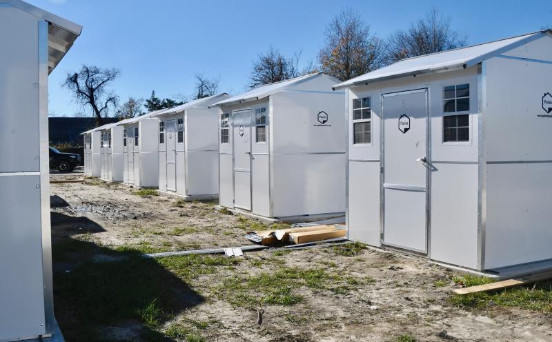 Organizers of the Springboard Collaborative homeless village in Georgetown are moving closer to an opening date this month. RON MACARTHUR PHOTO