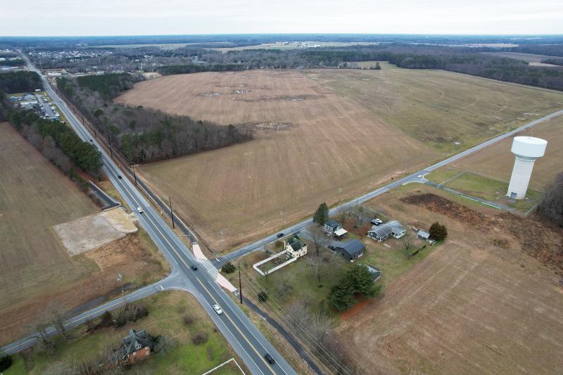 The field along Route 9 from Cool Spring Road west to Hudson Road comprises only about a third of the project’s total acreage. NICK ROTH PHOTO