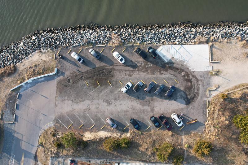 The review recommends adding metered parking to Roosevelt Inlet if a parking permit system is implemented. NICK ROTH PHOTO