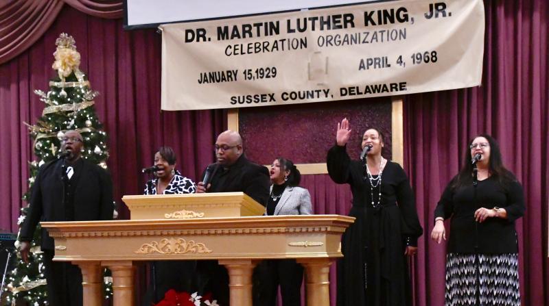 The Trinity Faith Christian Center Gospel Praise Team had the congregation on their feet during two performances.