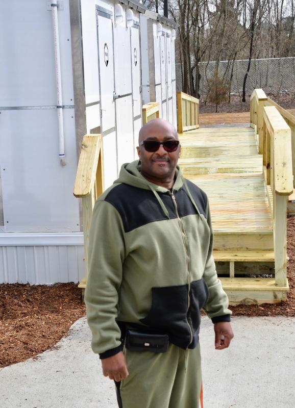 Key Good, one of the community navigators, has been busy doing intake on residents moving to the village.