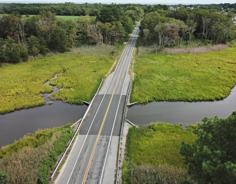 The New Road Bridge replacement project in Lewes is scheduled to get underway in the fall of 2024. The new bridge will clear Canary Creek by more than 7 feet. NICK ROTH PHOTO