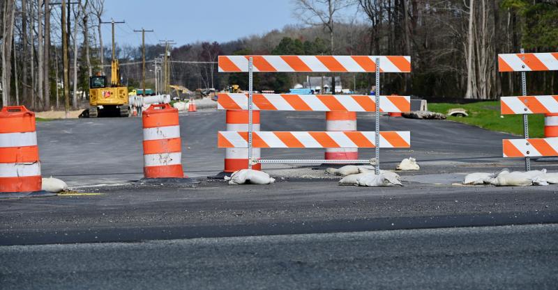 Arrowhead Safety Road in Georgetown is closed as work takes place to improve the intersection and provide a new connection to Park Avenue, a truck bypass route around Georgetown.