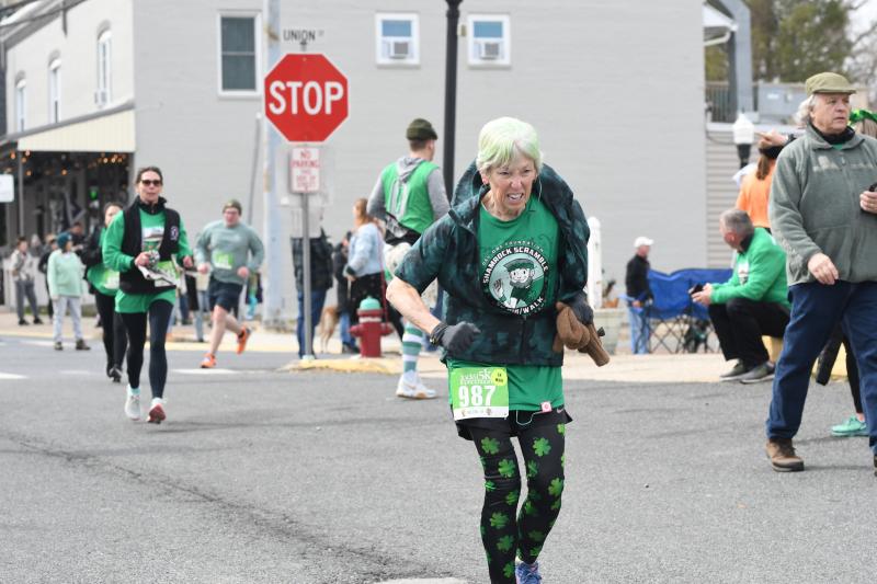 Adele Wagner walked the Lucky Leprechaun 5K in 31:25. DAVE FREDERICK PHOTO