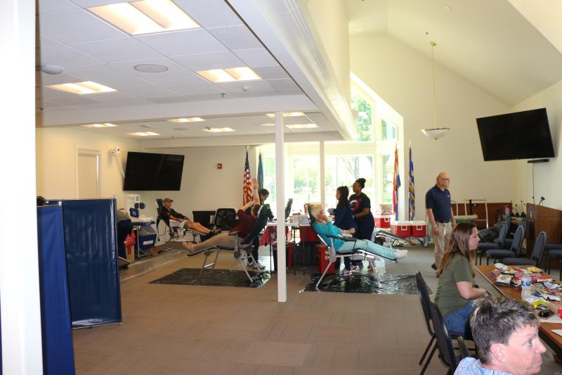 The Rollins Community Center was transformed into a medical facility for the day – something it must have wanted to do for a long time, given the name.