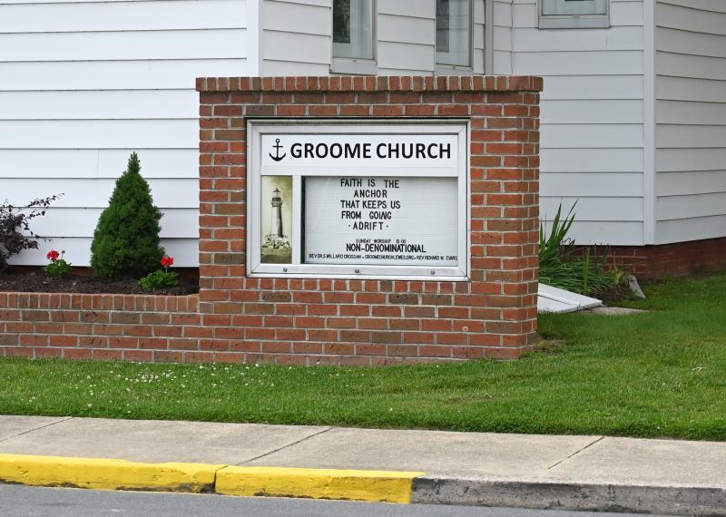 Groome Church asks passersby to drop anchor in Lewes. NICK ROTH PHOTOS