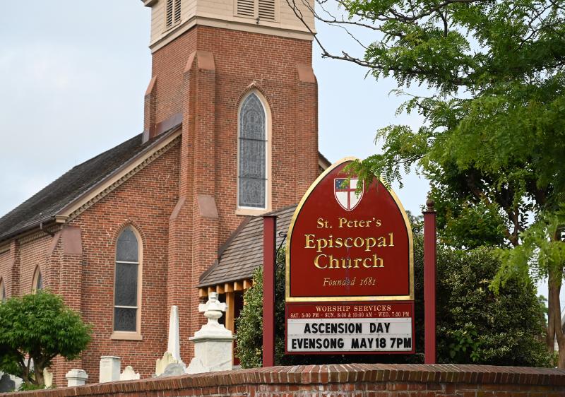 St. Peter’s Episcopal Church in Lewes uses its sign to promote upcoming events.