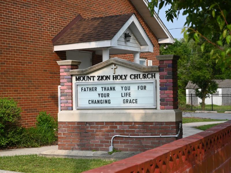 Mount Zion Holy Church in Milton gives thanks to the lord above.