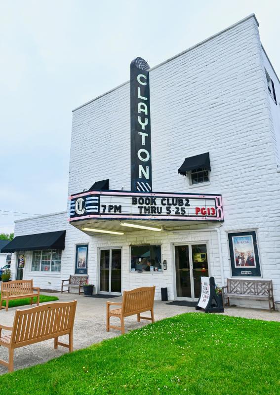 The Clayton Theater in Dagsboro is the last remaining first-run, single-screen movie theater in Delaware, opening in 1949. RON MACARTHUR PHOTO