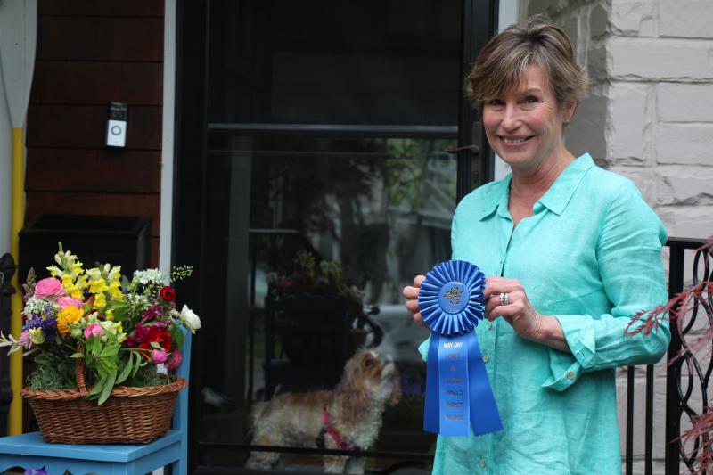 Debbie and Harry Sheing were awarded first place in the resident category for their display at their home in DeVries Circle. Coincidentally, Debbie helps make the holiday wreaths for Lewes in Bloom that hang on doors throughout the city during the holidays. AARON MUSHRUSH PHOTO