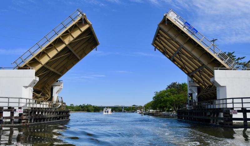 It doesn’t happen often, but occasionally the canal drawbridges in Lewes (above) and Rehoboth Beach do raise up to let tall boats through. RON MACARTHUR PHOTO