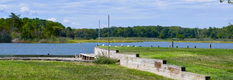 Arnell Creek empties into Rehoboth Bay near the proposed marina site in the Osprey Point community. RON MACARTHUR PHOTO