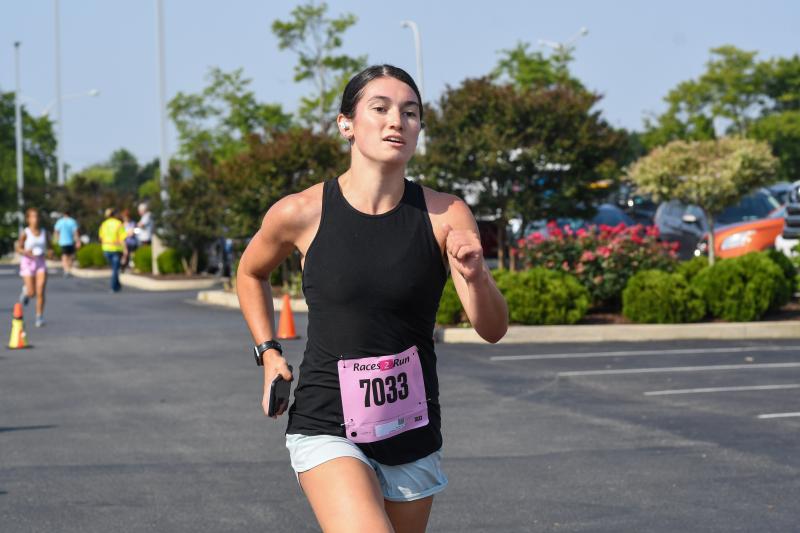Alexa Dougherty clocks a time of 22:24.