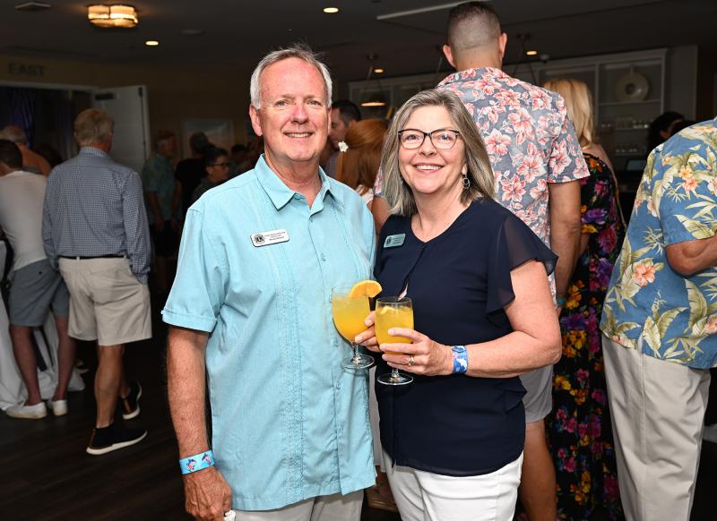 Representing the Dewey beach Lions Club are Kenny and Cindy Vincent.