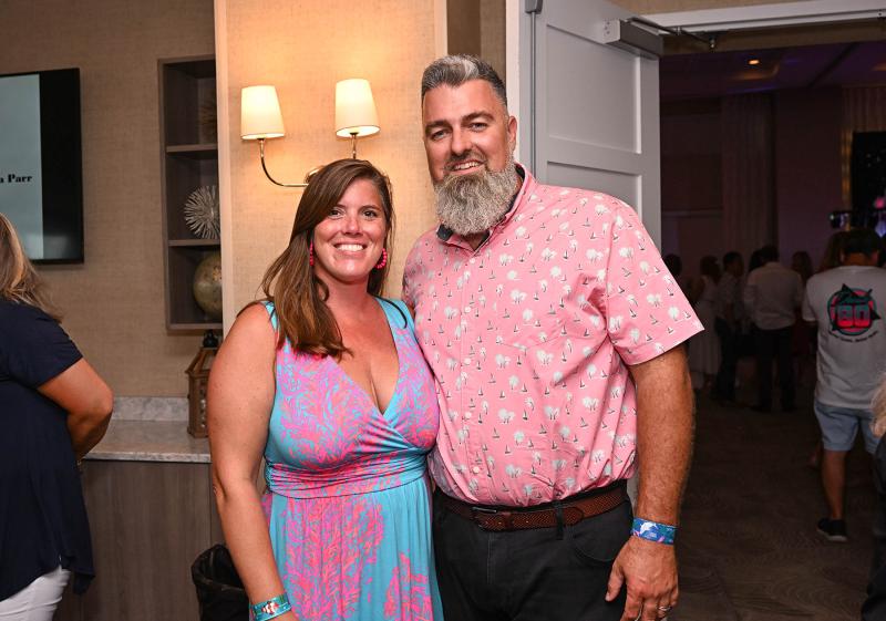 Enjoying the evening are Julie and Christian Hudson.