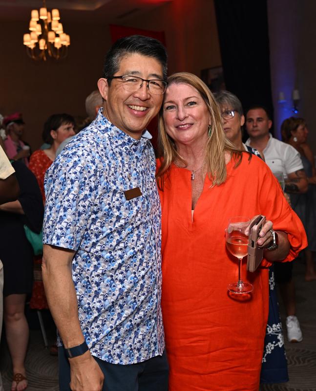 Beebe Healthcare President and CEO Dr. David Tam poses with his wife, Rebecca.