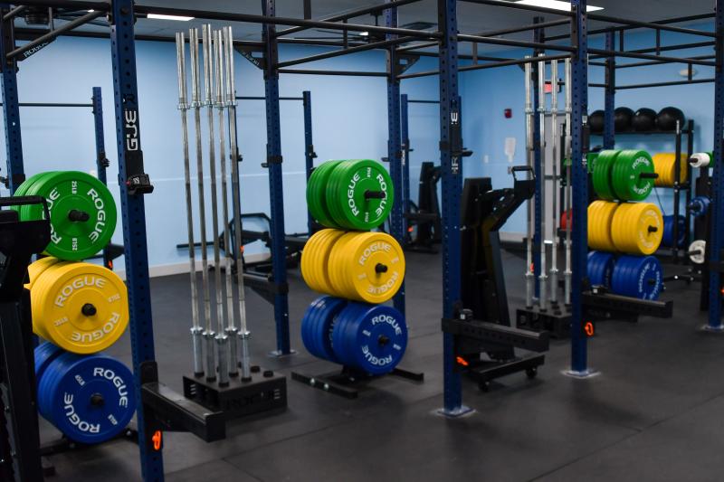 The new weight room in an old pole barn is now operational at Cape. DAVE FREDERICK PHOTOS