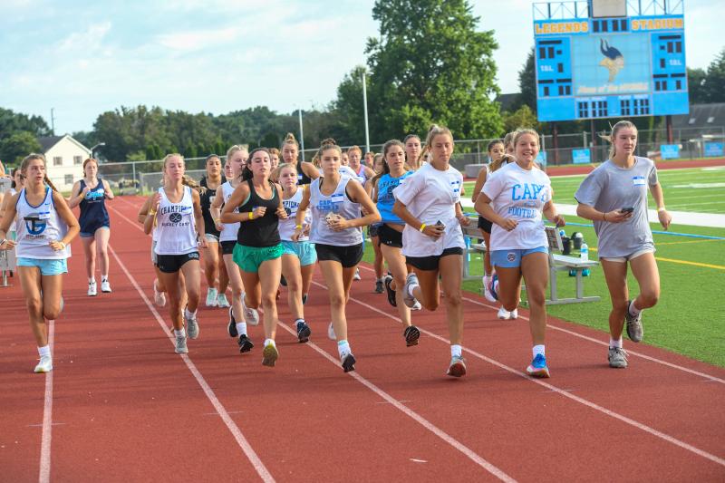 The second heat of the two-mile run.