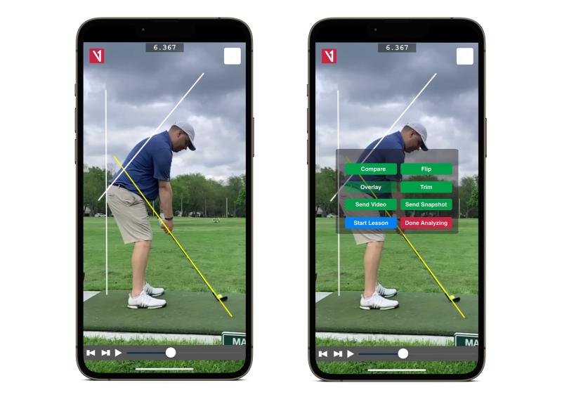 V1 Sports is an industry leader in video systems to assist golfers with training. The lines help golfers understand where their movements deviate from the best positions. SUBMITTED PHOTO