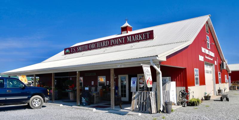 T.S. Smith Orchard Point Market has moved from the former store at the apple-packing house.
