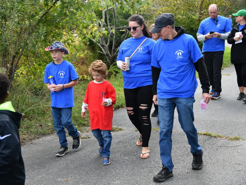 Walking to remember are (l-r) JJ, Rory, Katie and Shawn McQuaid.