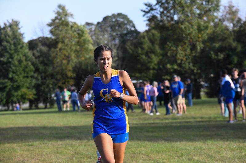CR’s Bree Talley wins the girls’ race in 19:38.