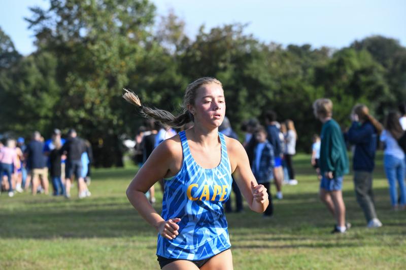 Hailey Hassell clocks Cape’s best time in 20:44.