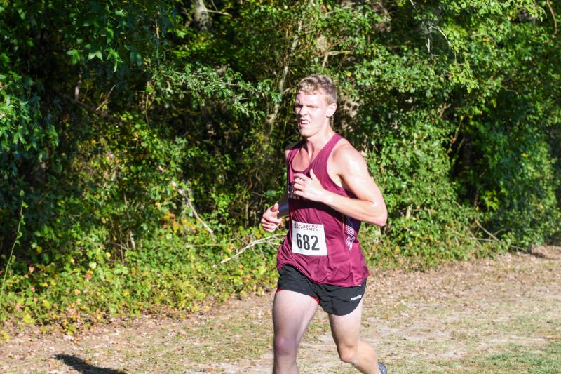 Nate Waydelis of Milford finishes in 16:40.