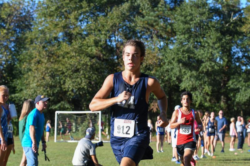 Ryan Moody of Sussex Academy logs a time of 17:43.