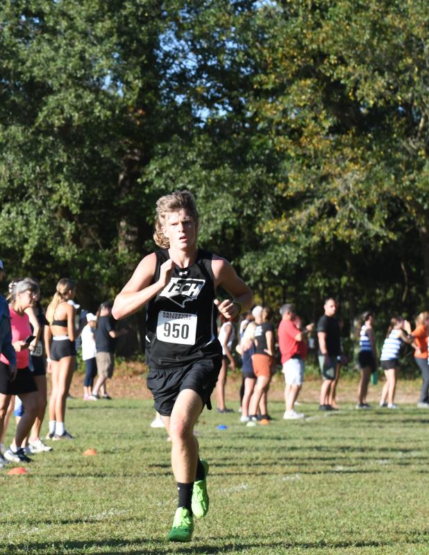 Bennett Brumbley of Sussex Tech records a time of 17:48.