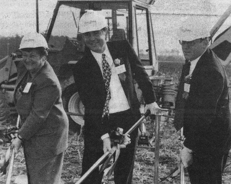 Shown at the groundbreaking for the expansion of the third phase of the Ocean Outlets in 1995 are (l-r) Gov. Ruth Ann Minner; C. Cammack Morton, chair of Charter Oak Partners; and Dennis Nazzaro, vice president of development for Charter Oak Partners. TRISH VERNON PHOTOS