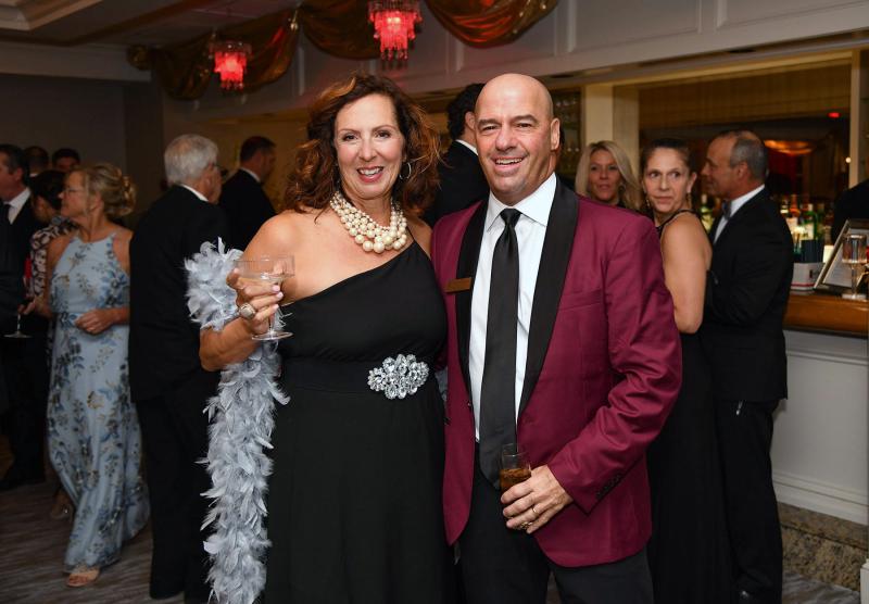 Arriving at the event are Marcy and Khalil Saliba.