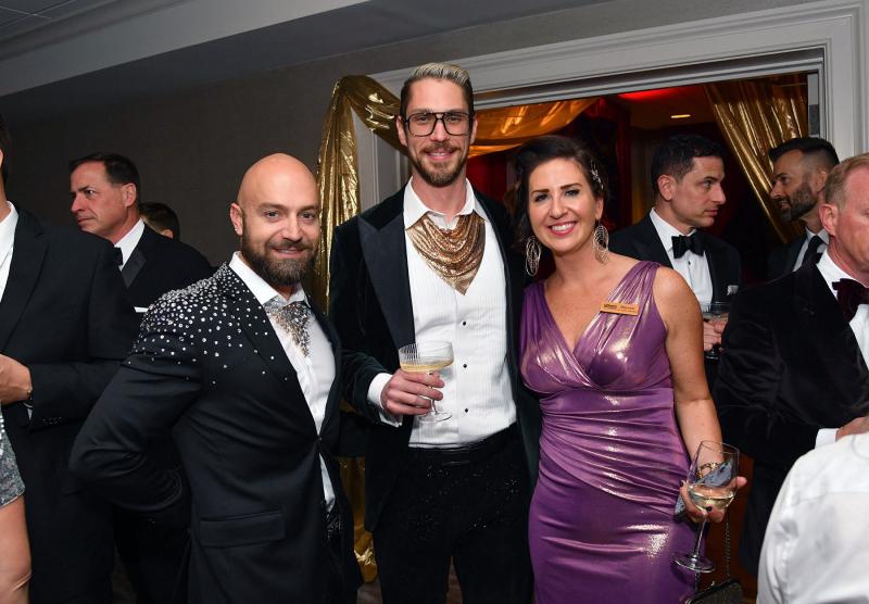Having fun are (l-r) Palmer Sampson, Dr. Matt Richards and Dr. Katie Johnson.