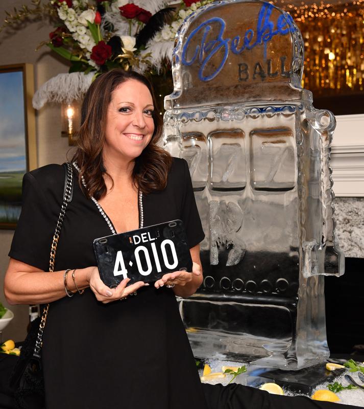 Leanne Silicato Prosser was the winning bidder on the four-digit plate.