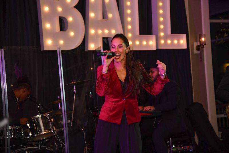 Kristen & the Noise entertain the crowd throughout the evening.