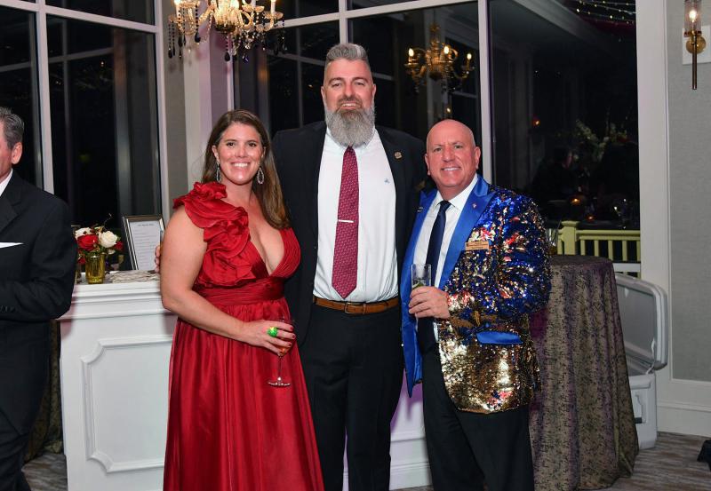 Posing together are (l-r) Julie Hudson, Christian Hudson and Tom Protack.