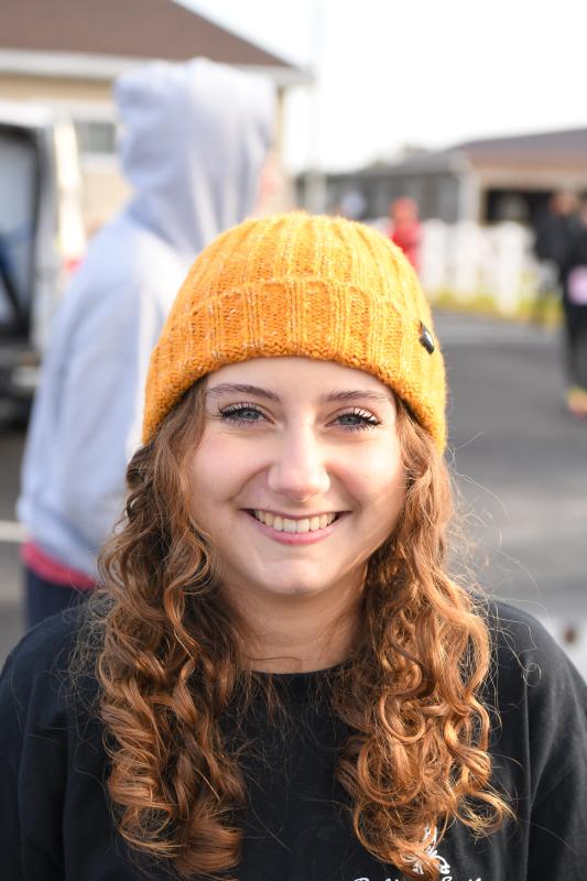 Rylie Maedler’s smile lights up race day.